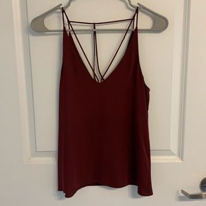 Maroon TopShop tank